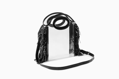 Clear Fringe Tote Bag