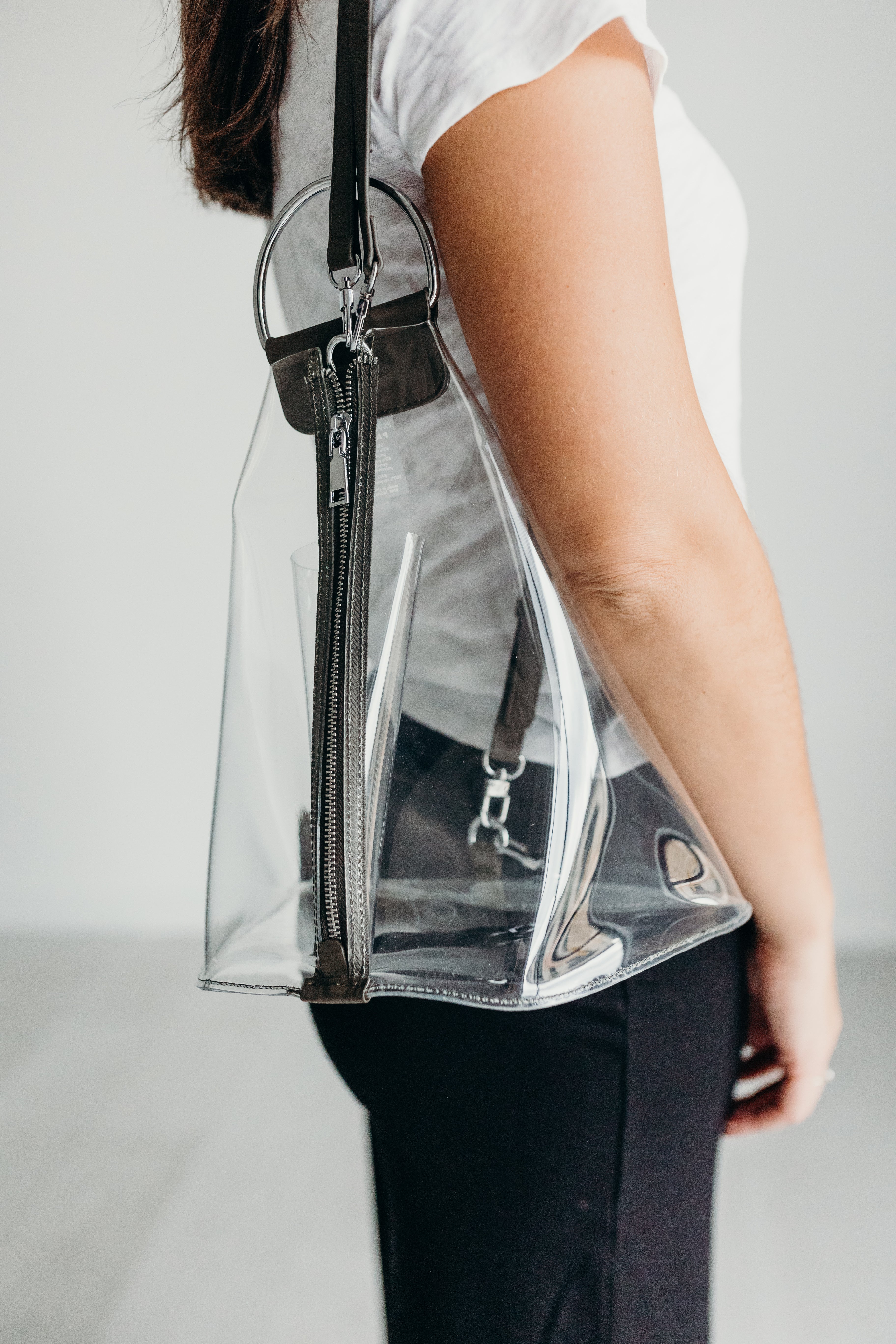 Clear backpack designer sale